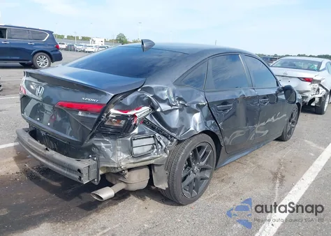 2022 Honda Civic Sport z USA, uszkodzony, nr VIN 2HGFE2F54NH573997